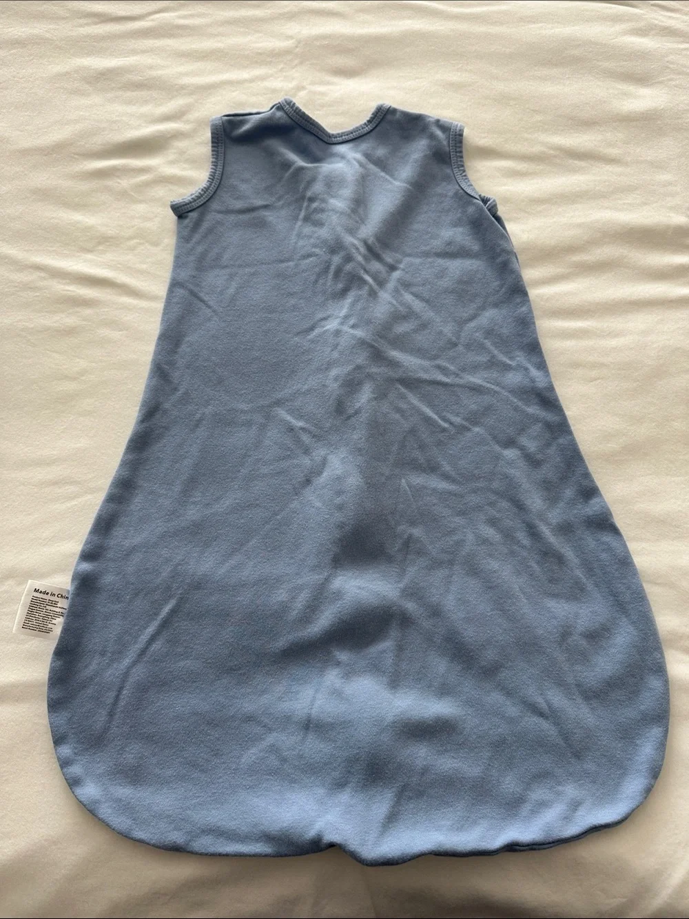 Children's Sleeveless Zip Sleep Sack - Olive Green, Navy & Light Blue